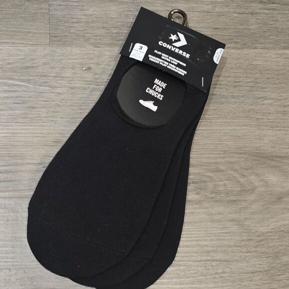 Converse Flat Knit Microfiber Ultra Low 3-PK Socks - Picture 3 of 5